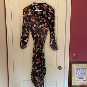 Maeve by Anthropologie patterned shirt dress with tie waist. Size 4